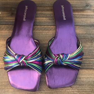 Jeffrey Campbell metallic slides